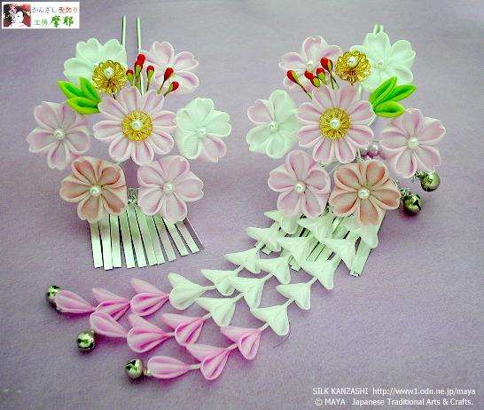 Kanzashi cherry blossoms